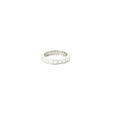 Platinum 2.50ct F VS2 Baguette Shaped Diamond Eternity Ring